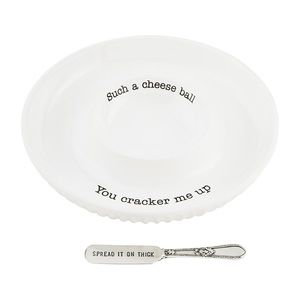 Mudpie Cheese ball dish set